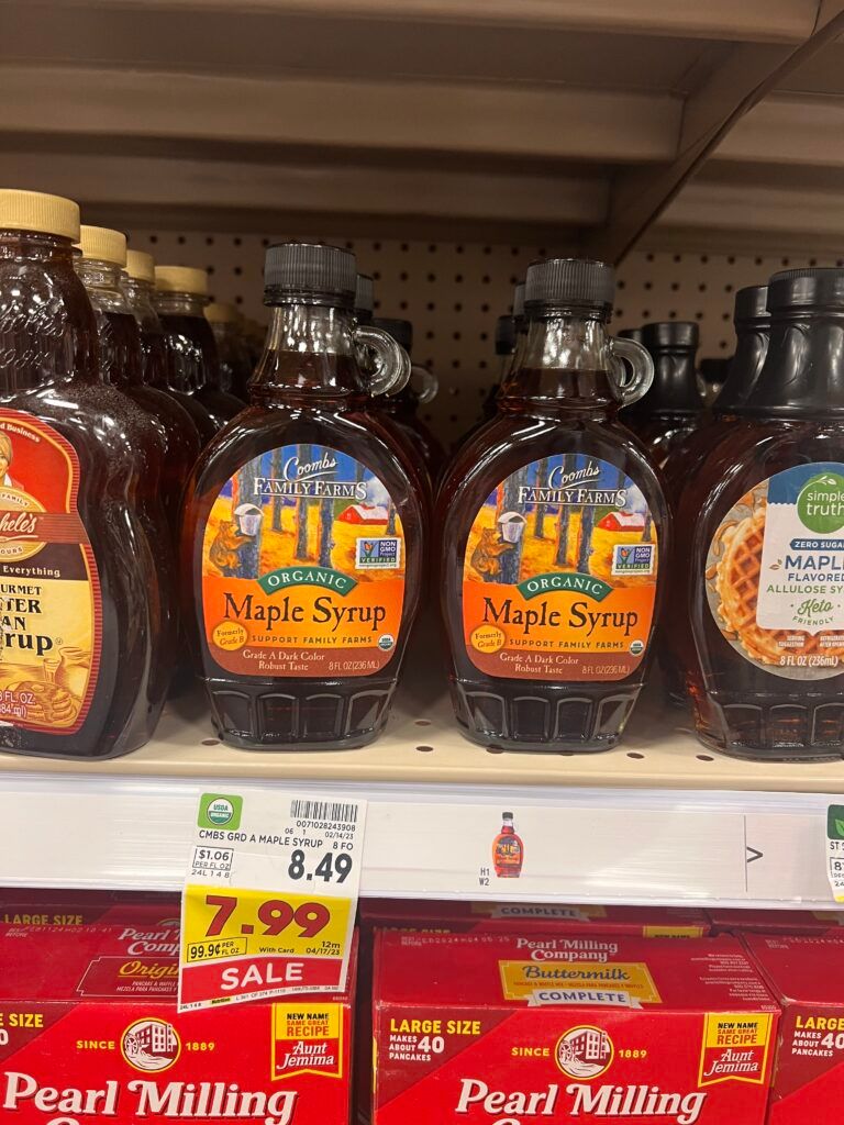 coombs maple syrup kroger shelf image