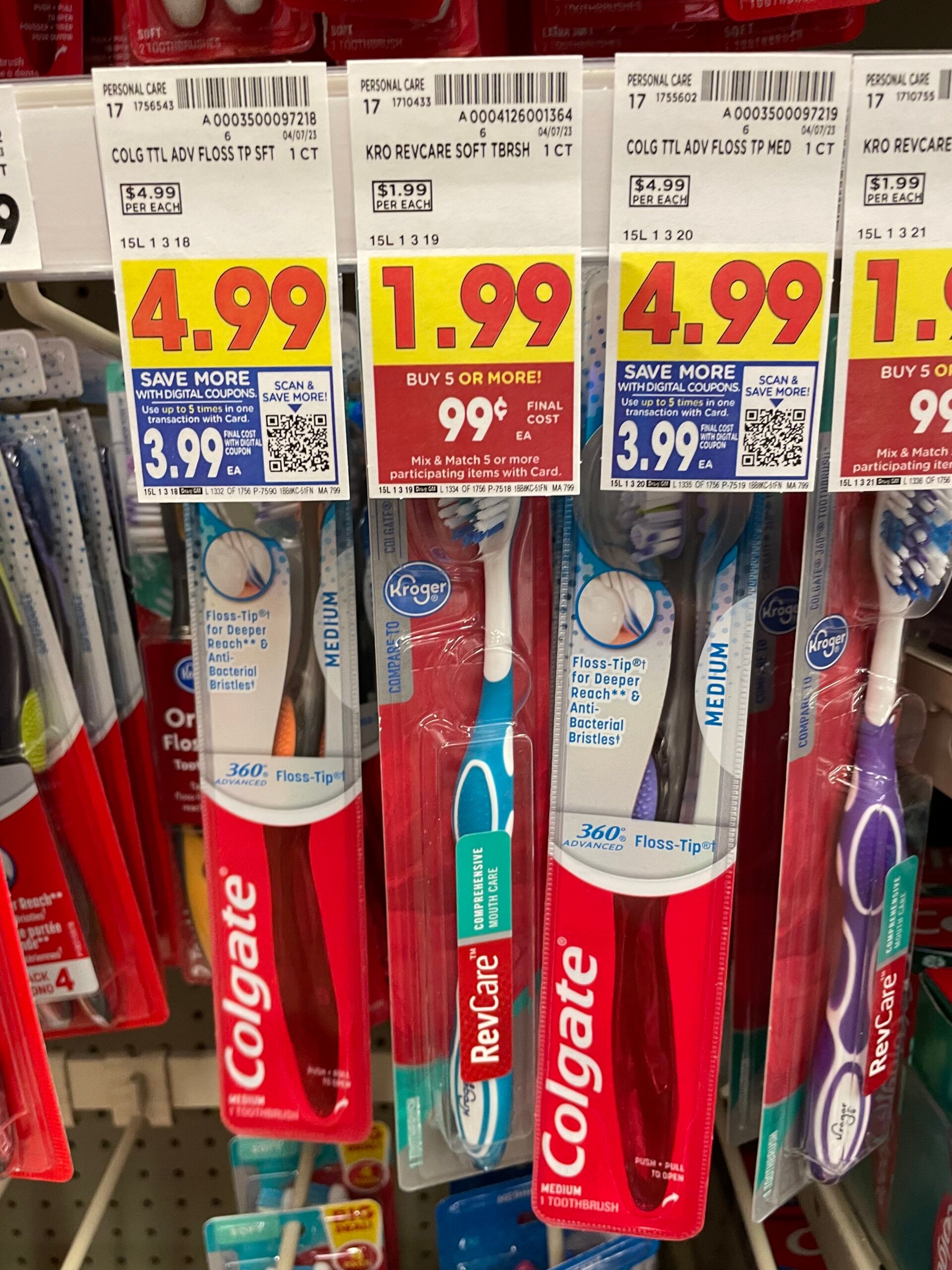 kroger revcare toothbrush kroger shelf image 1