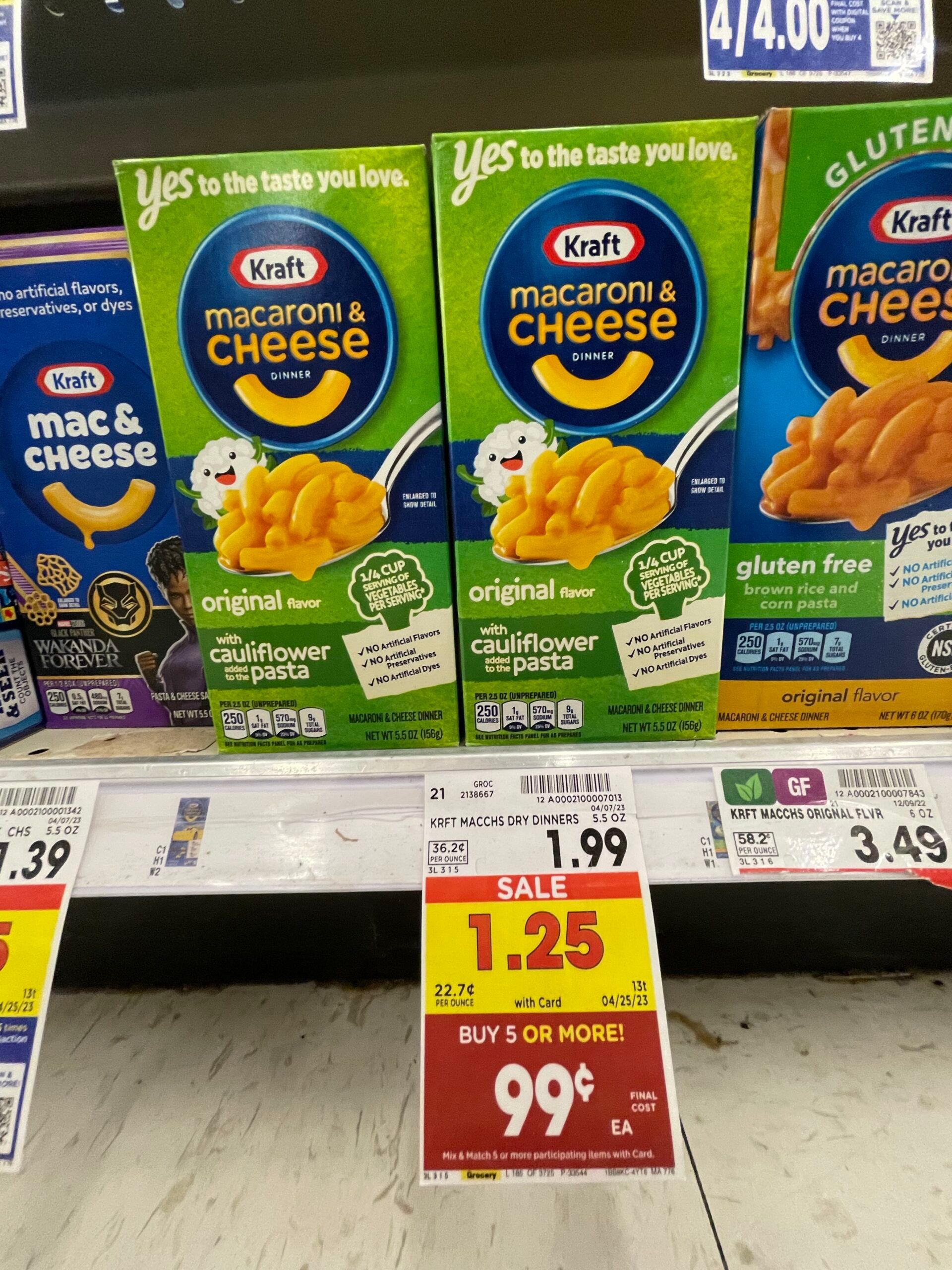 kraft mac kroger shelf image 2