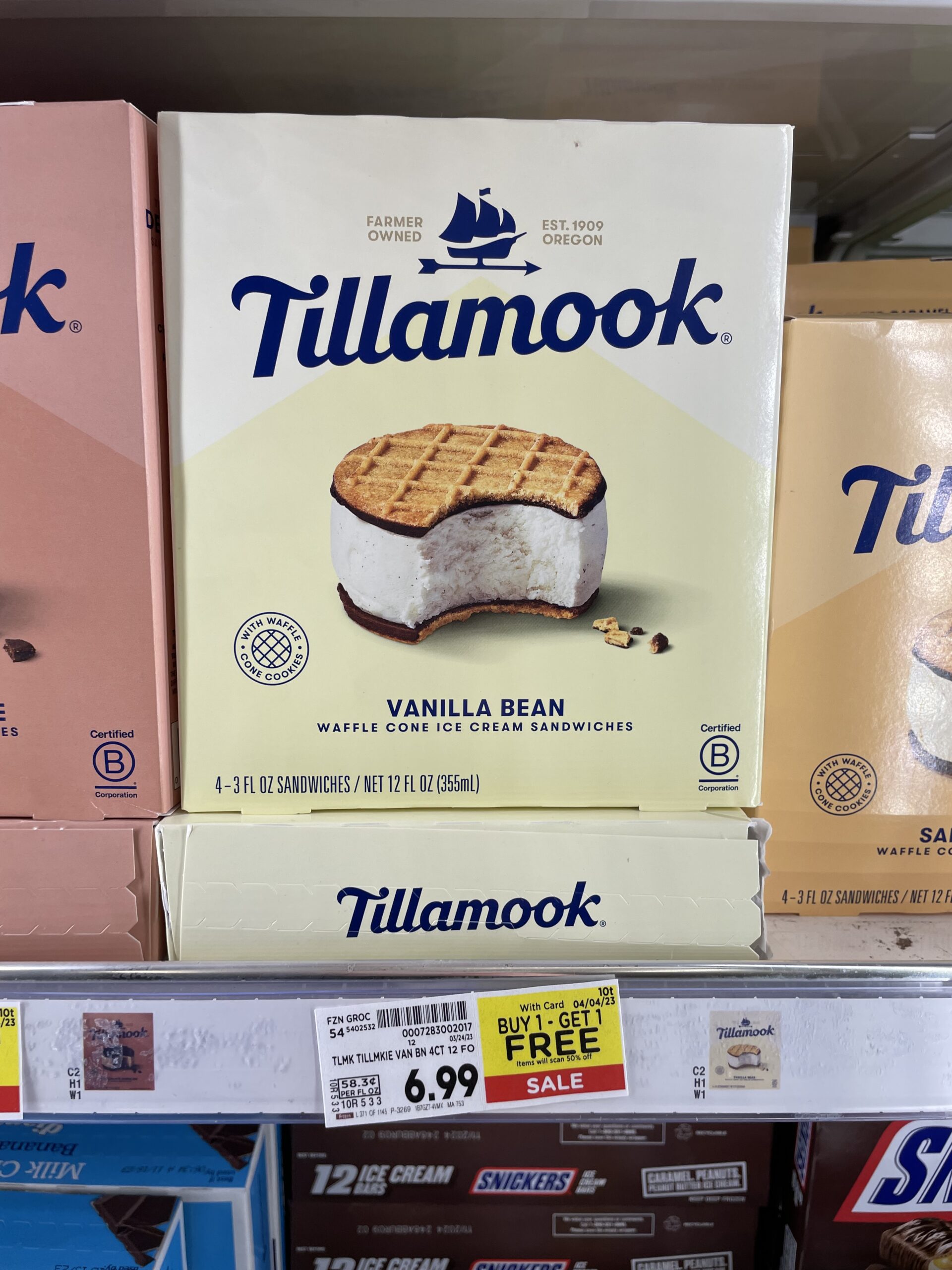 tillamook ice cream kroger shelf image 13