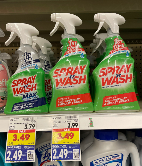 Spray n Wash Pre-Treat Laundry Stain Remover Spray, 22 oz - Kroger