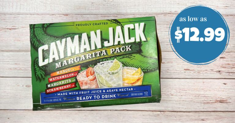 Cayman Jack Margarita Variety Pack As Low As 12 99 Kroger Krazy   Cayman Jack Kroger Krazy 768x402 