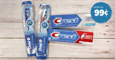 oral-b toothbrush and crest toohpaste kroger krazy