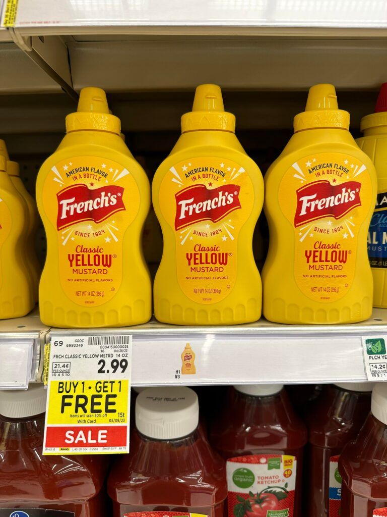 french's mustard kroger shelf image