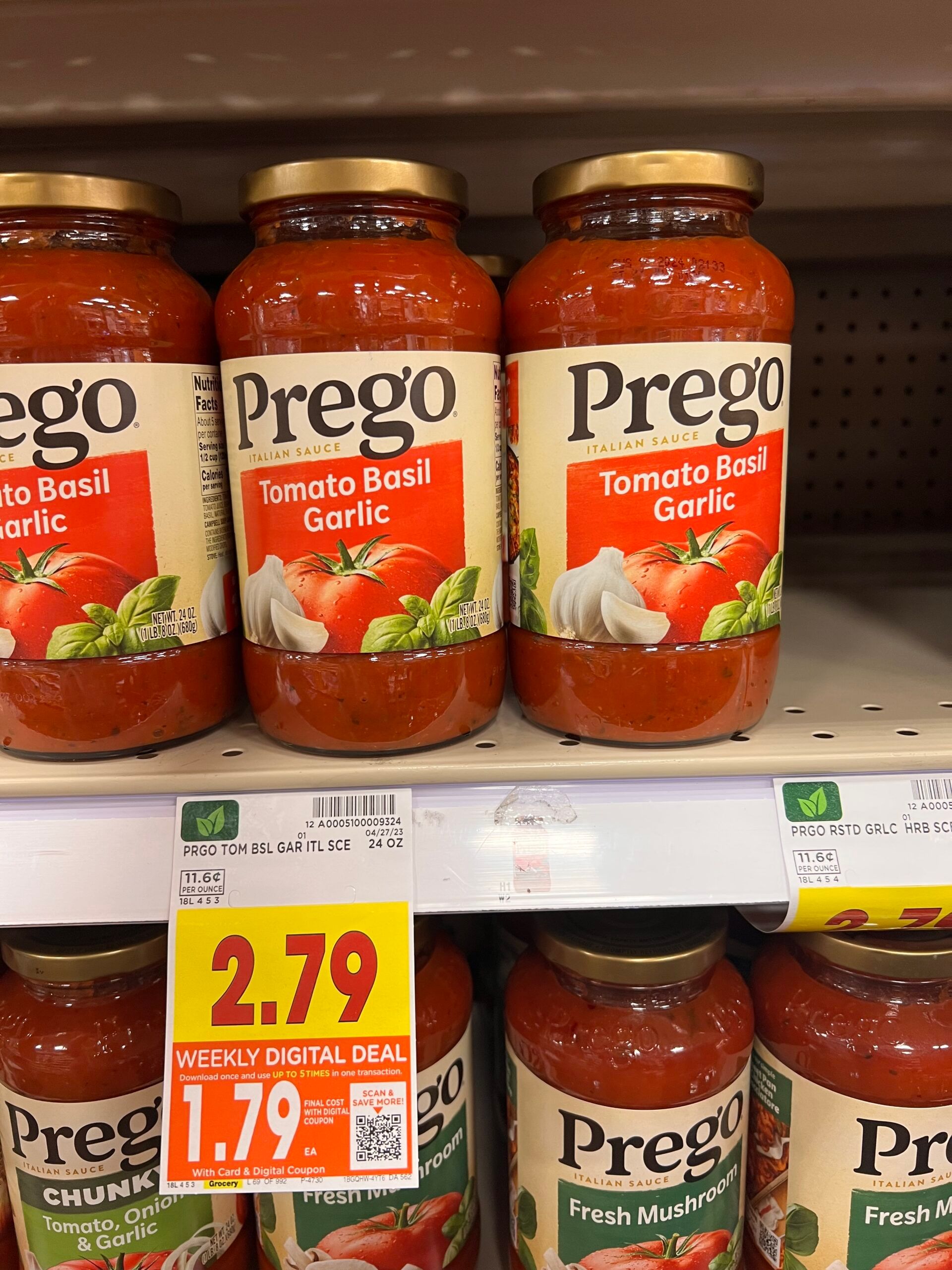 prego pasta sauce kroger shelf image 10