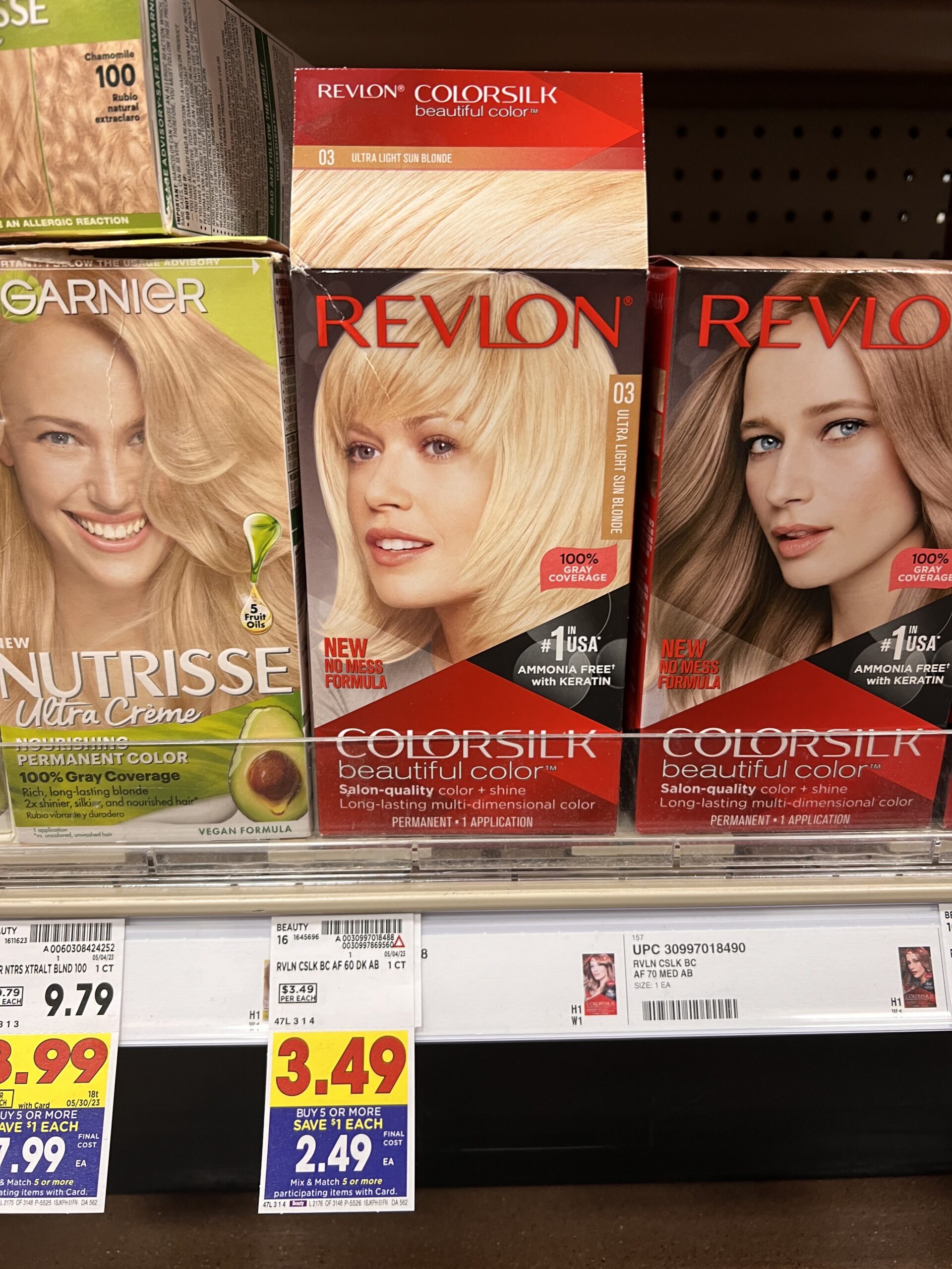 revlon colorsilk kroger shelf image 1