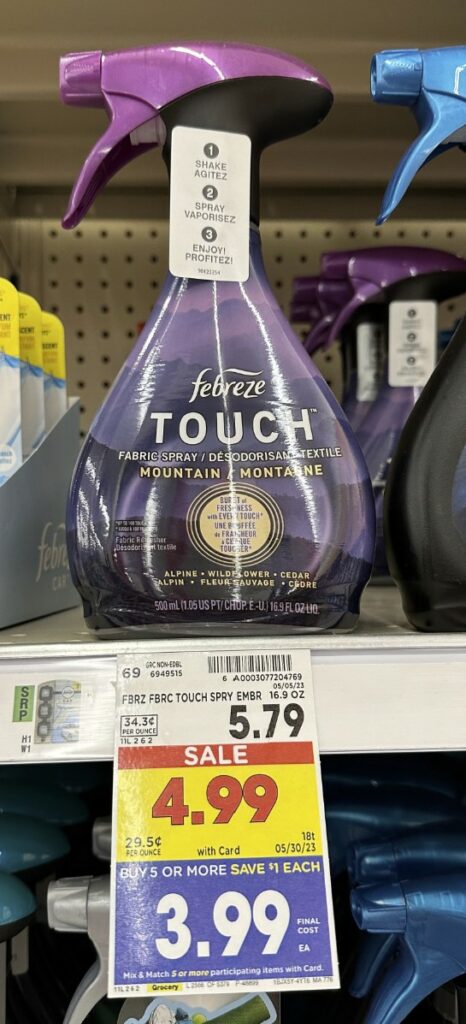 Febreze Touch Fabric Spray as low as 99¢! - Kroger Krazy