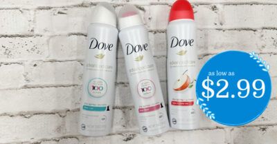 Dove Advanced Care Dry Spray Kroger Krazy