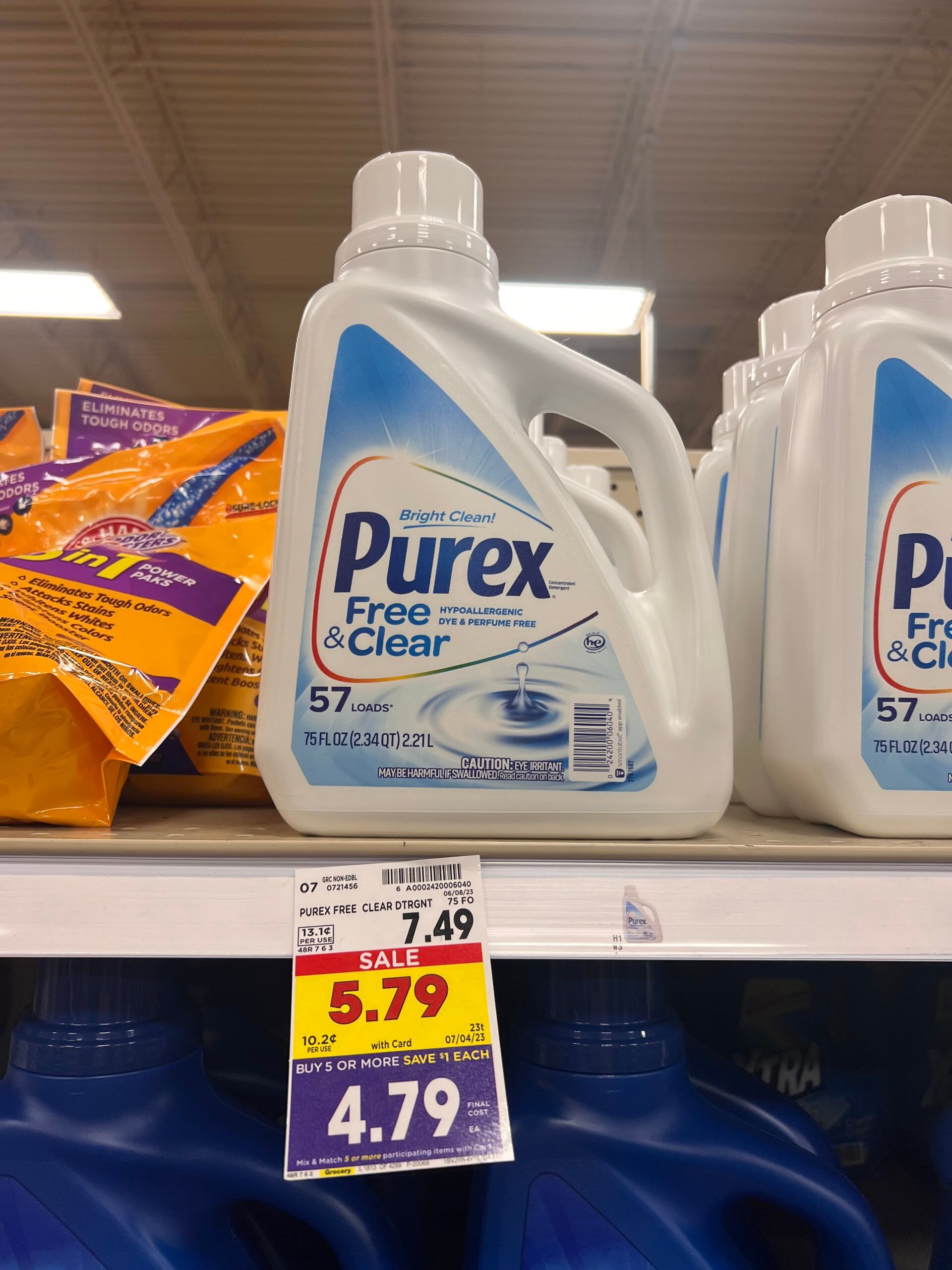 purex laundry detergent kroger shelf image 2