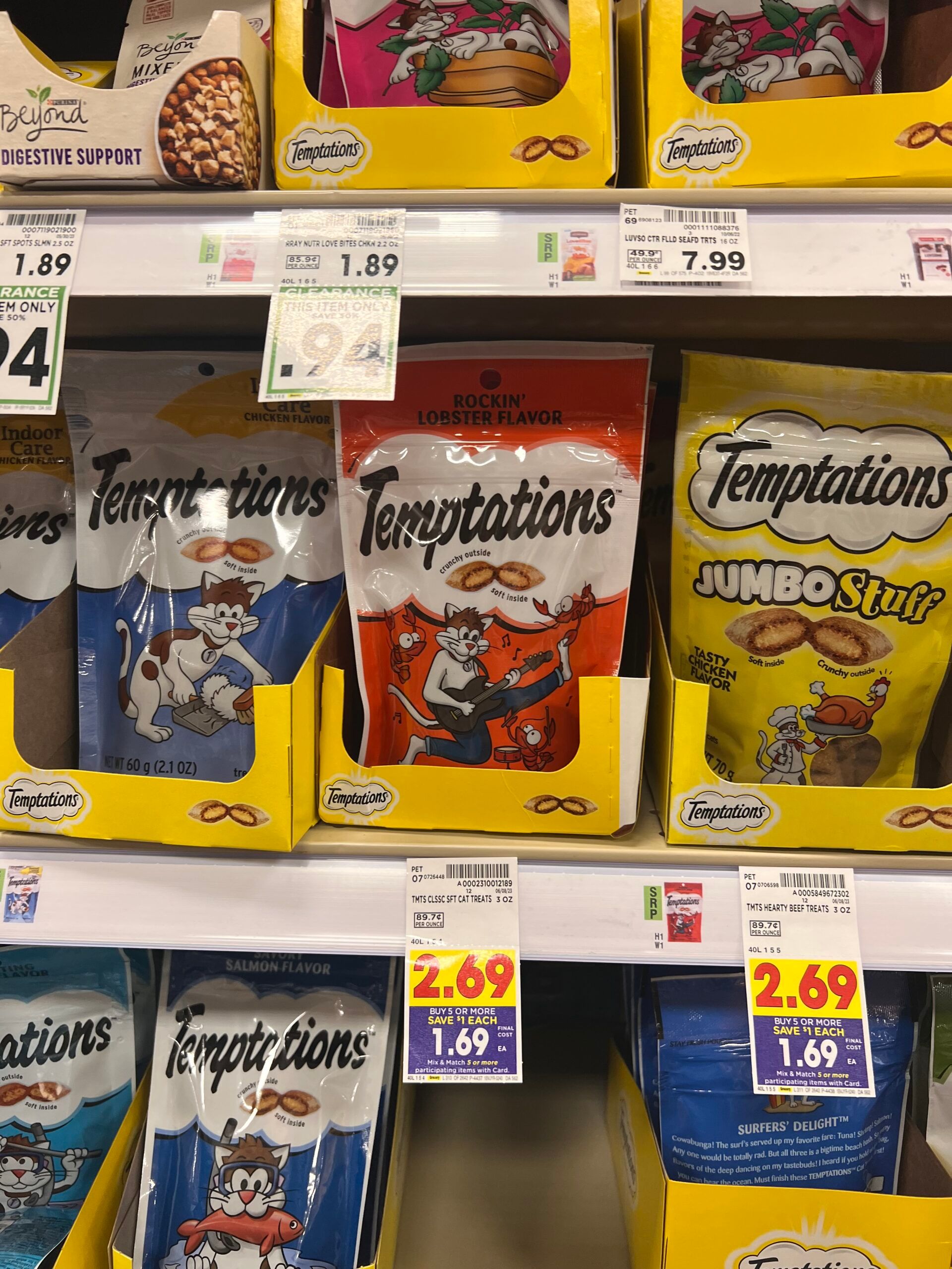 temptations cat treats kroger shelf image 5