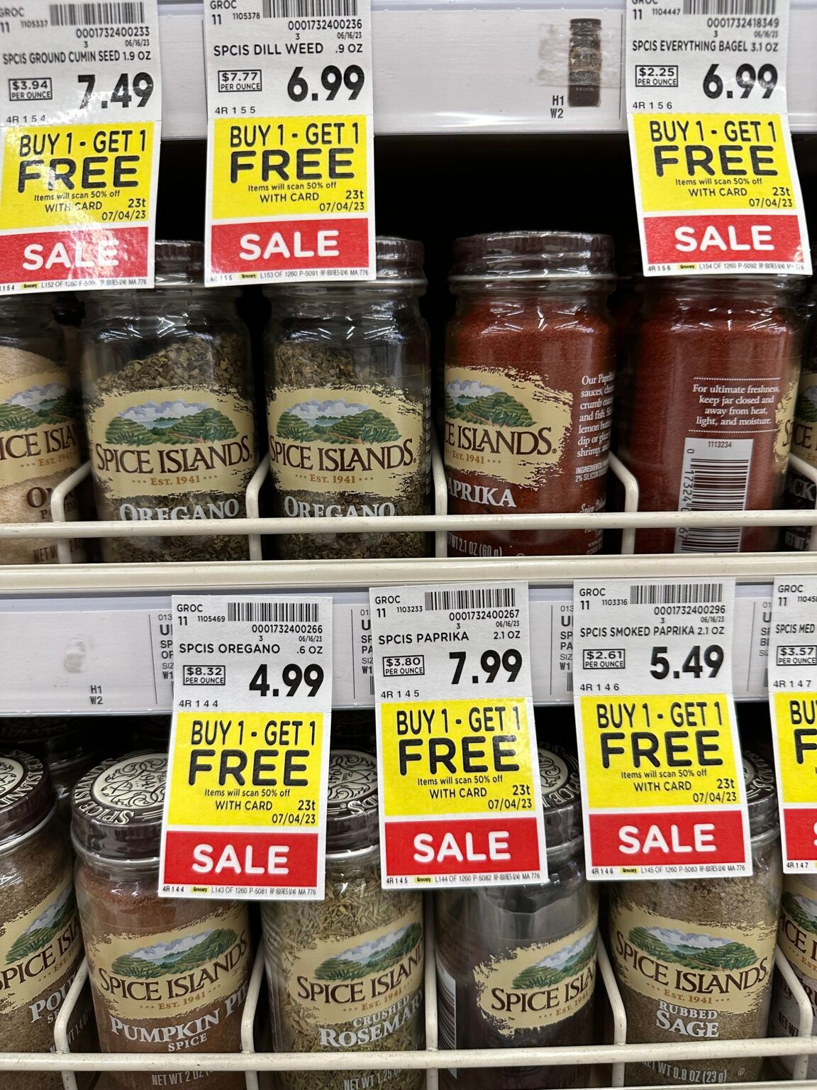 Spice Islands Spices are B1G1 FREE at Kroger! - Kroger Krazy