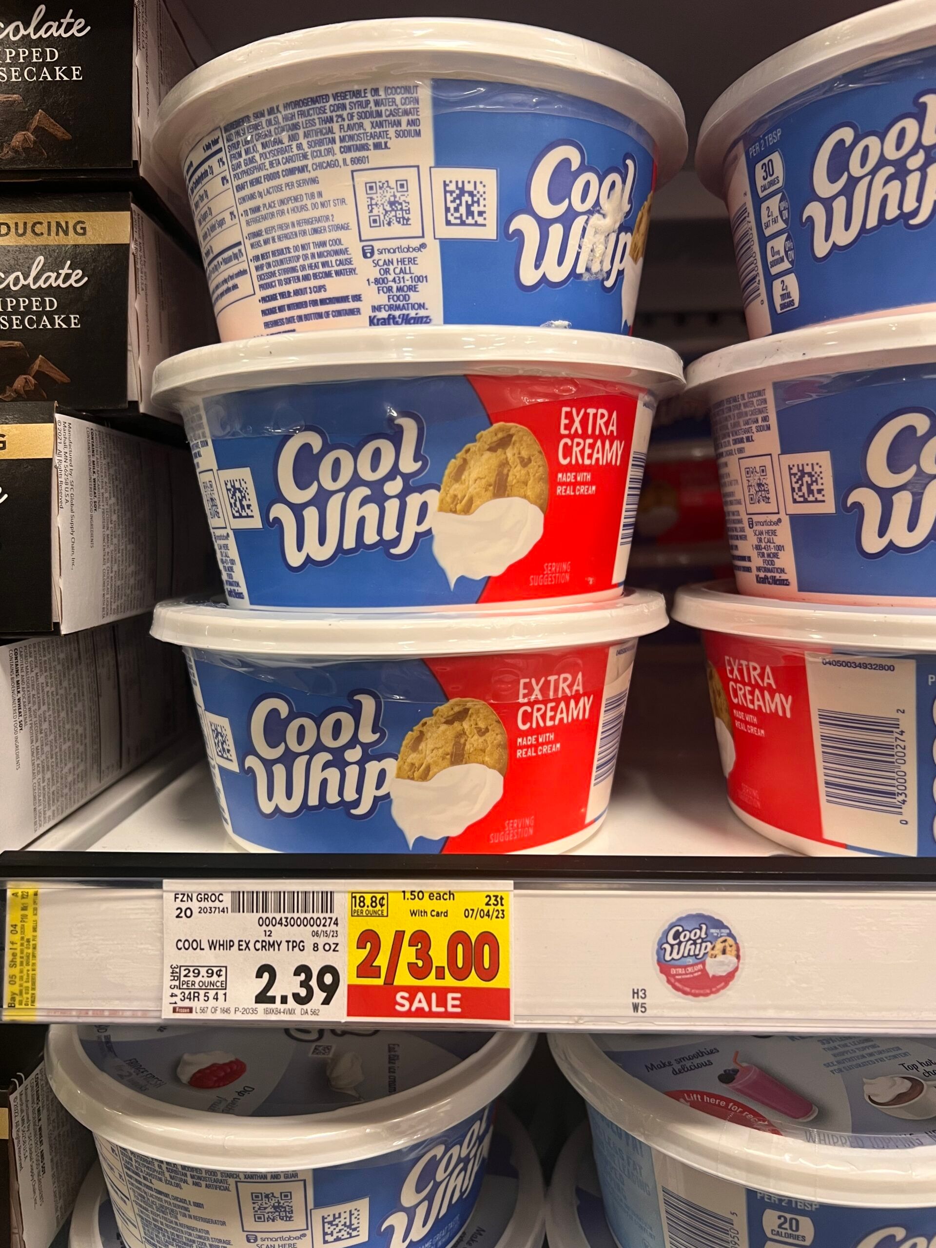 cool whip kroger shelf image 1