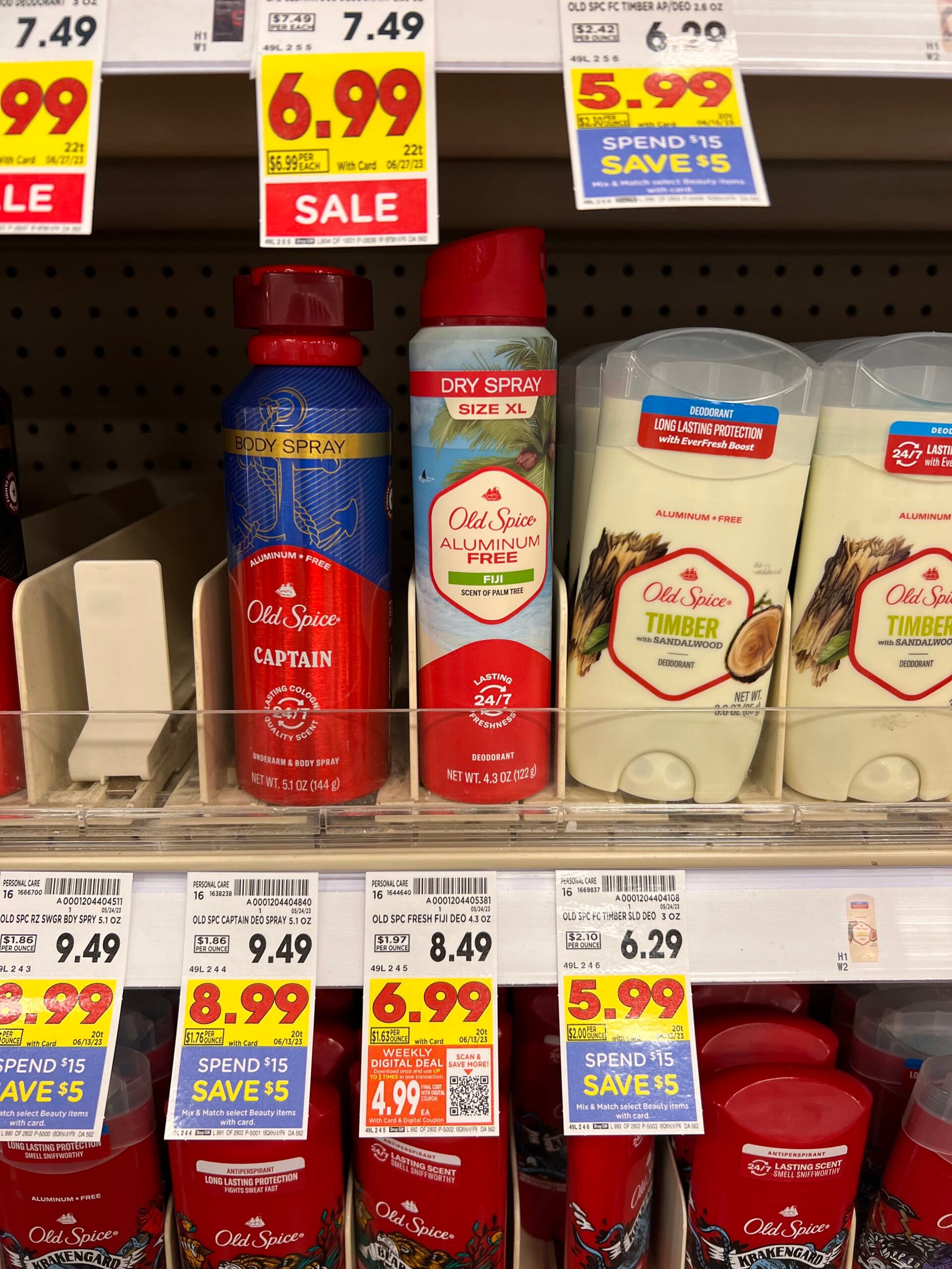 old spice kroger shelf image 1