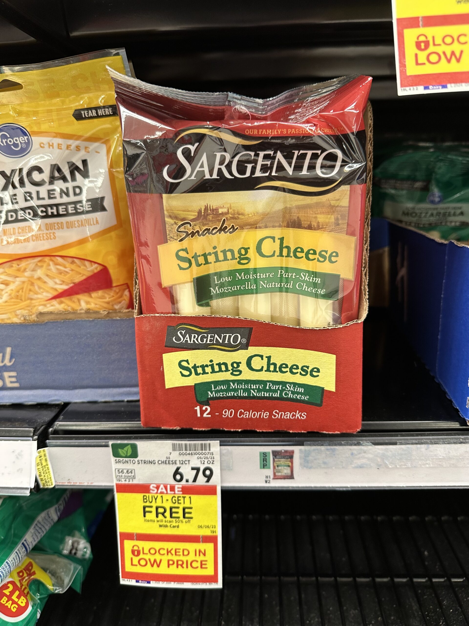 sargento string cheese kroger shelf image 4