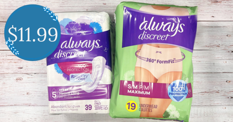 Always Discreet Now in More Sizes + Locked in Low with Season Low Prices! -  Kroger Krazy
