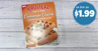 krusteaz cinnamon churro waffle mix kroger krazy