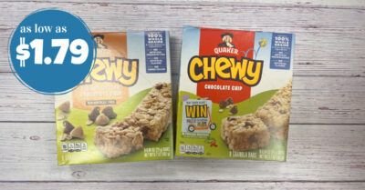 quaker chewy bars kroger krazy