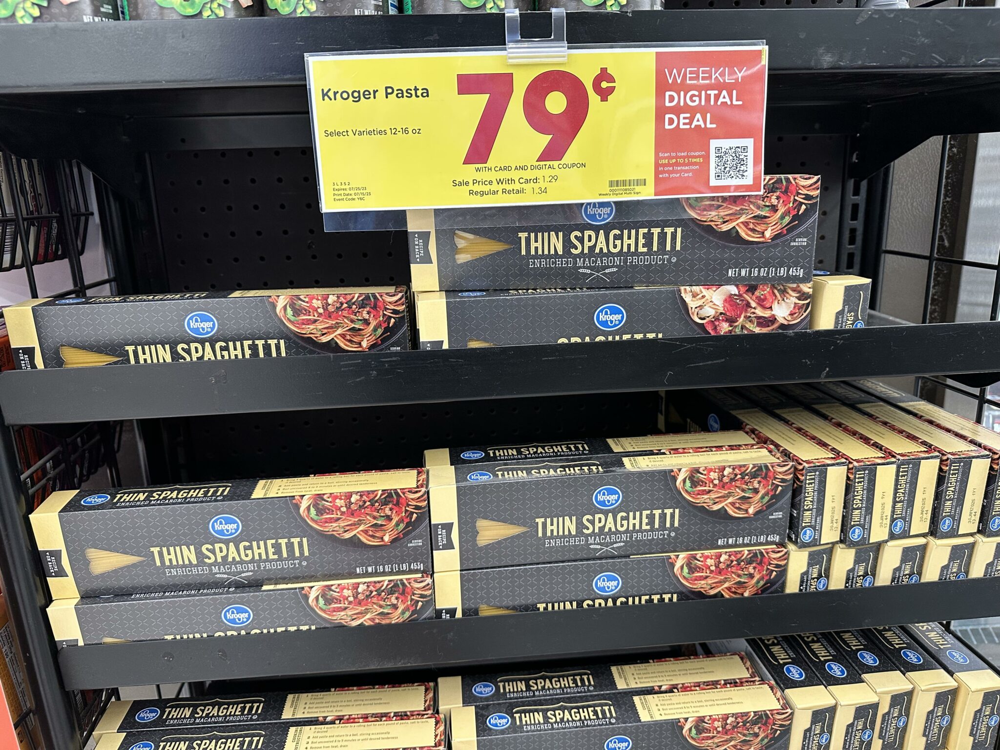 Kroger Pasta as low as 79¢! Kroger Krazy