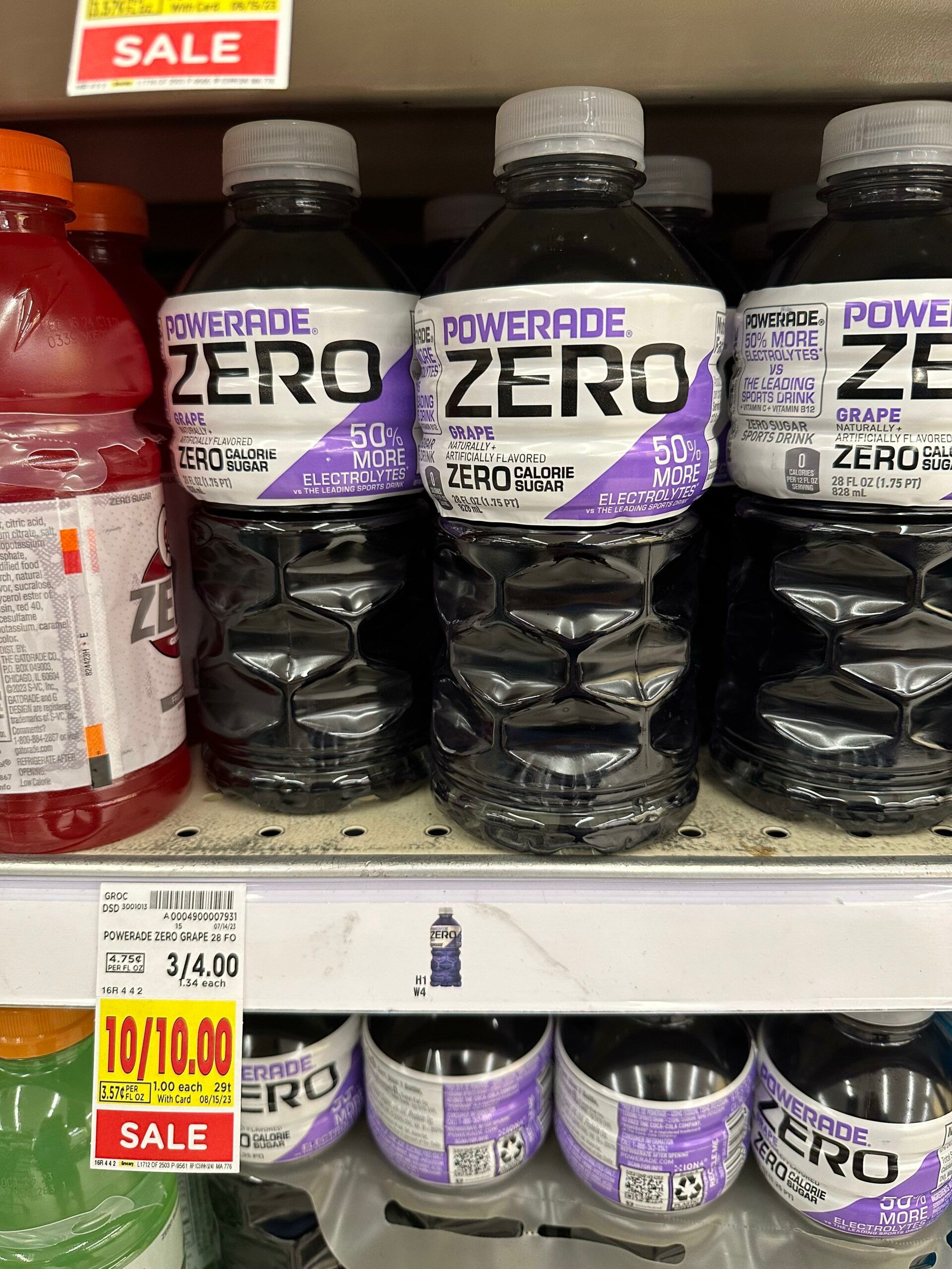 powerade kroger shelf image 4