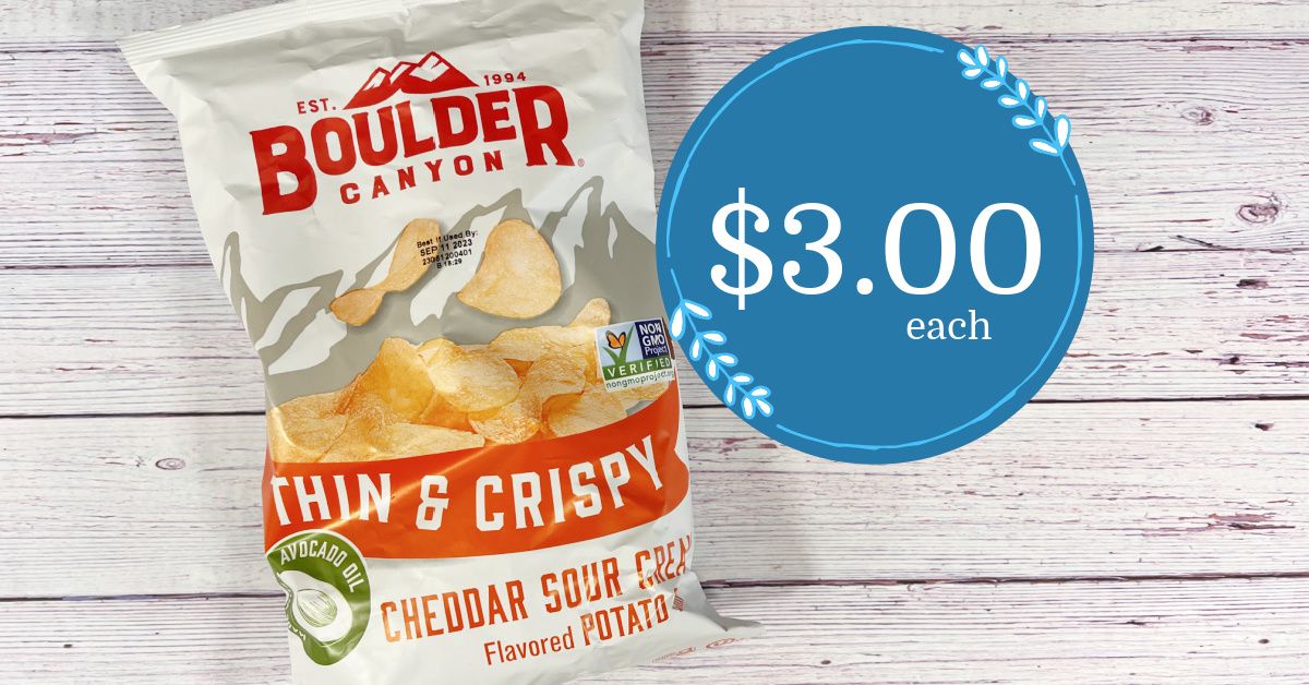 Boulder Canyon Potato Chips Are As Low As 3 00 At Kroger Kroger Krazy   Boulder Canyon Potato Chips Kroger Krazy 