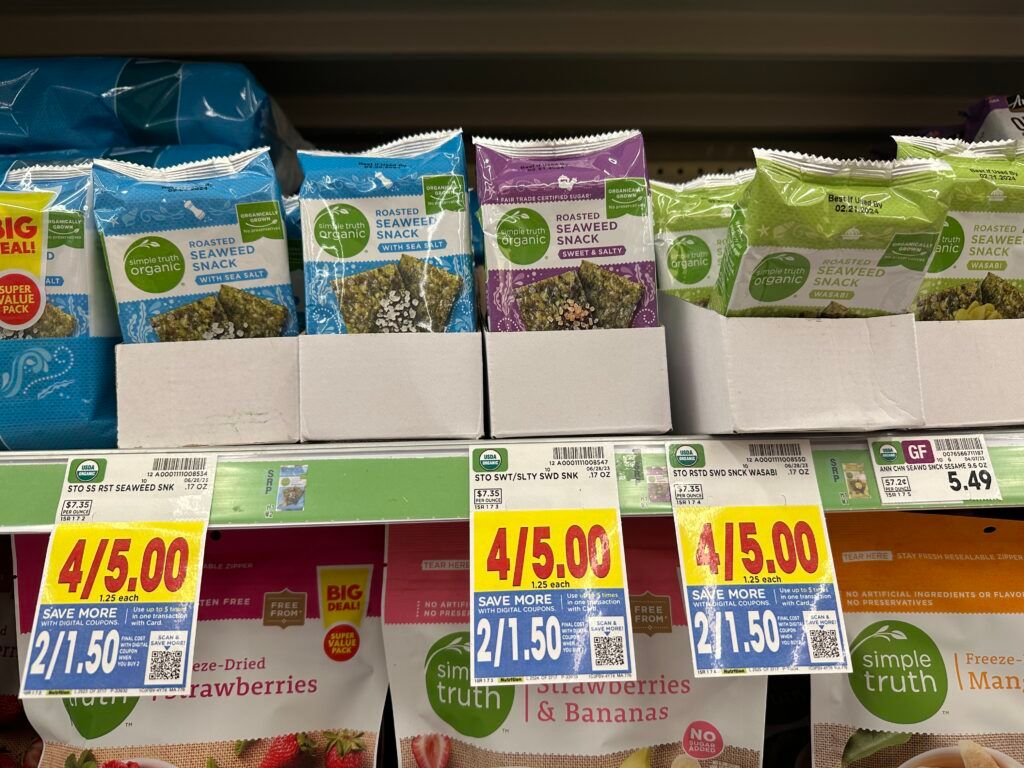 sto seaweed snacks kroger shelf image