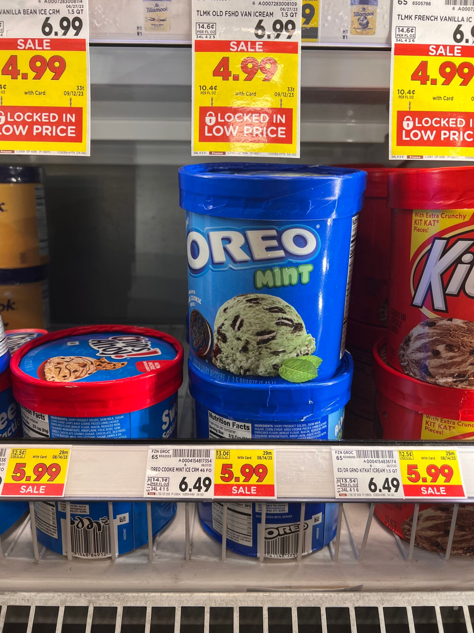 oreo ice cream kroger shelf image 1