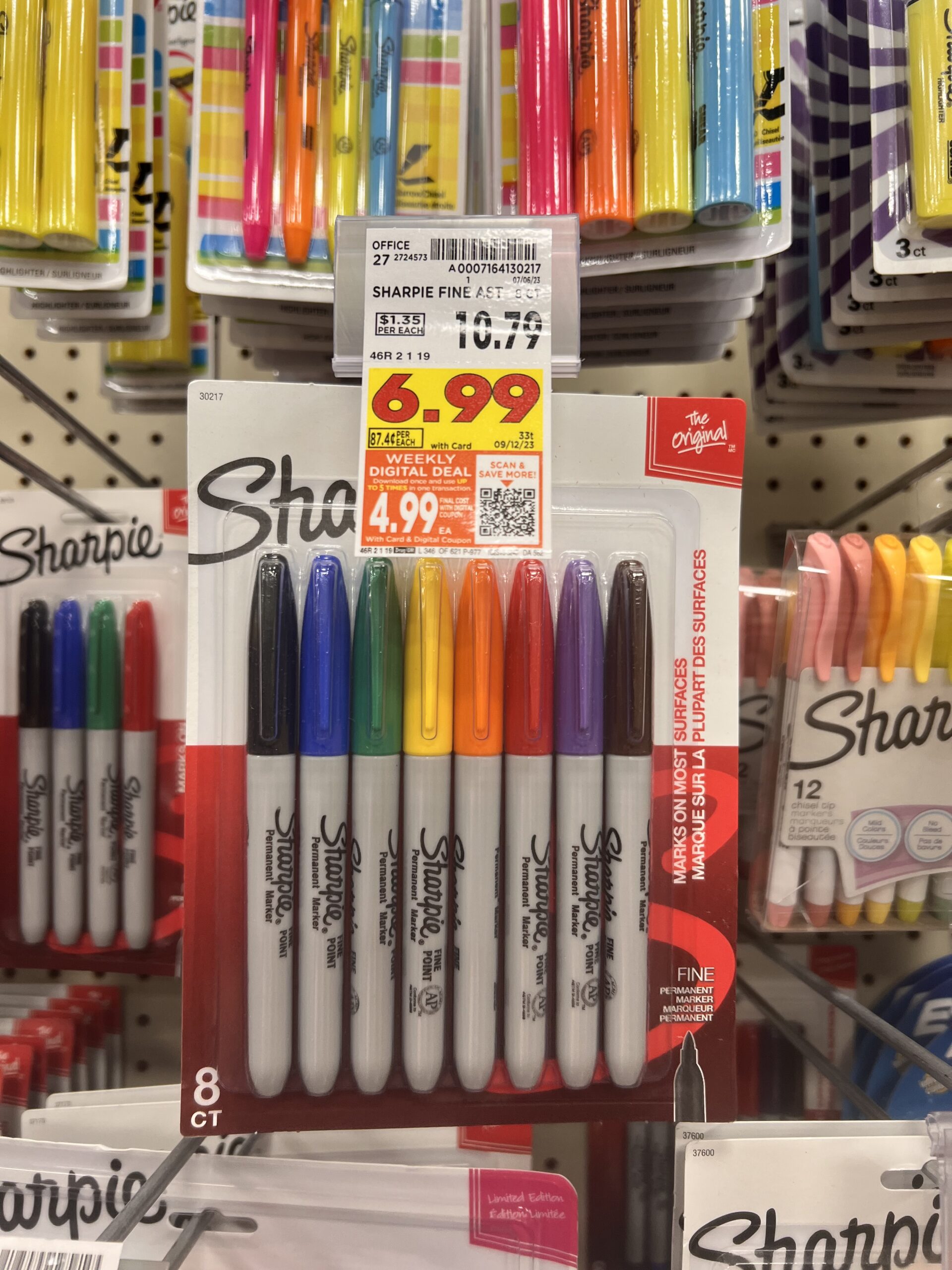 Sharpie® Fine Point Permanent Markers - Assorted Colors, 12 ct - Kroger