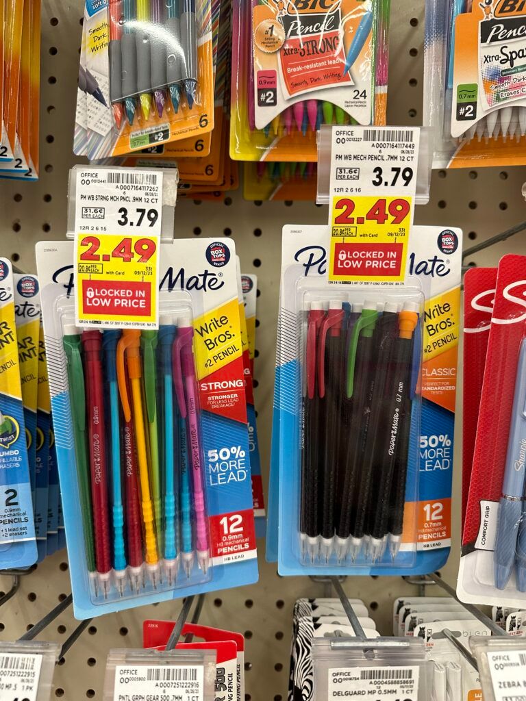 paper mate pencils kroger shelf image