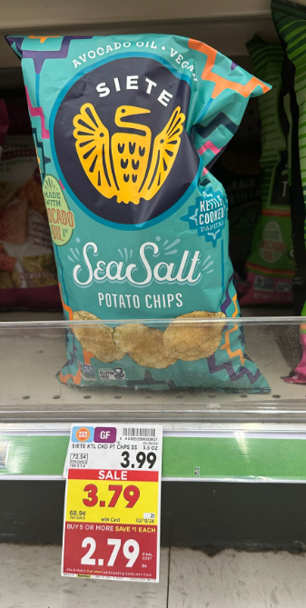 Siete Potato Chips Kroger Shelf Image