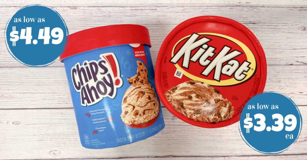 Kit Kat, Oreo, Chips Ahoy! Ice Cream as low as $3.39! - Kroger Krazy