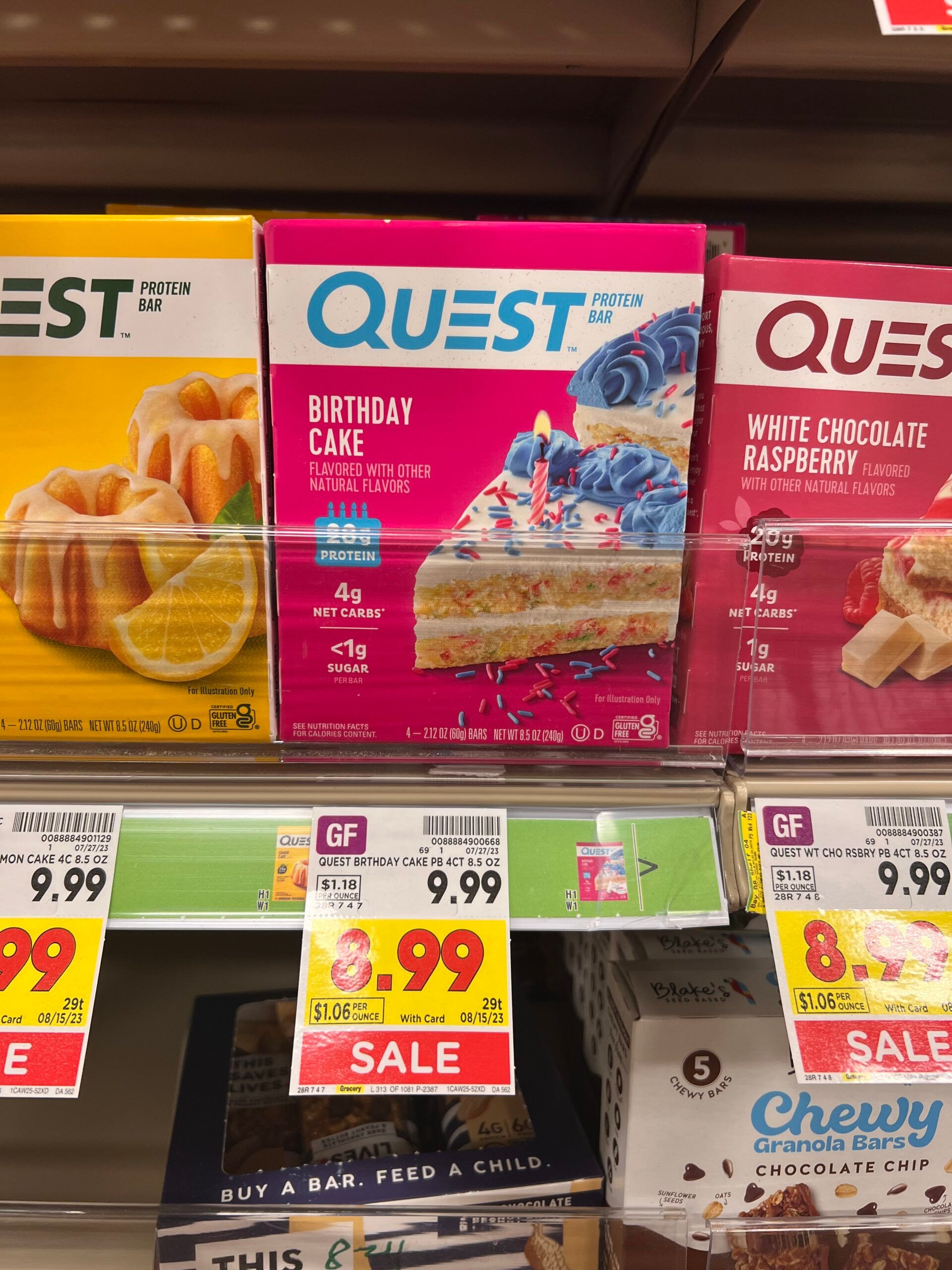 quest bars kroger shelf image 8