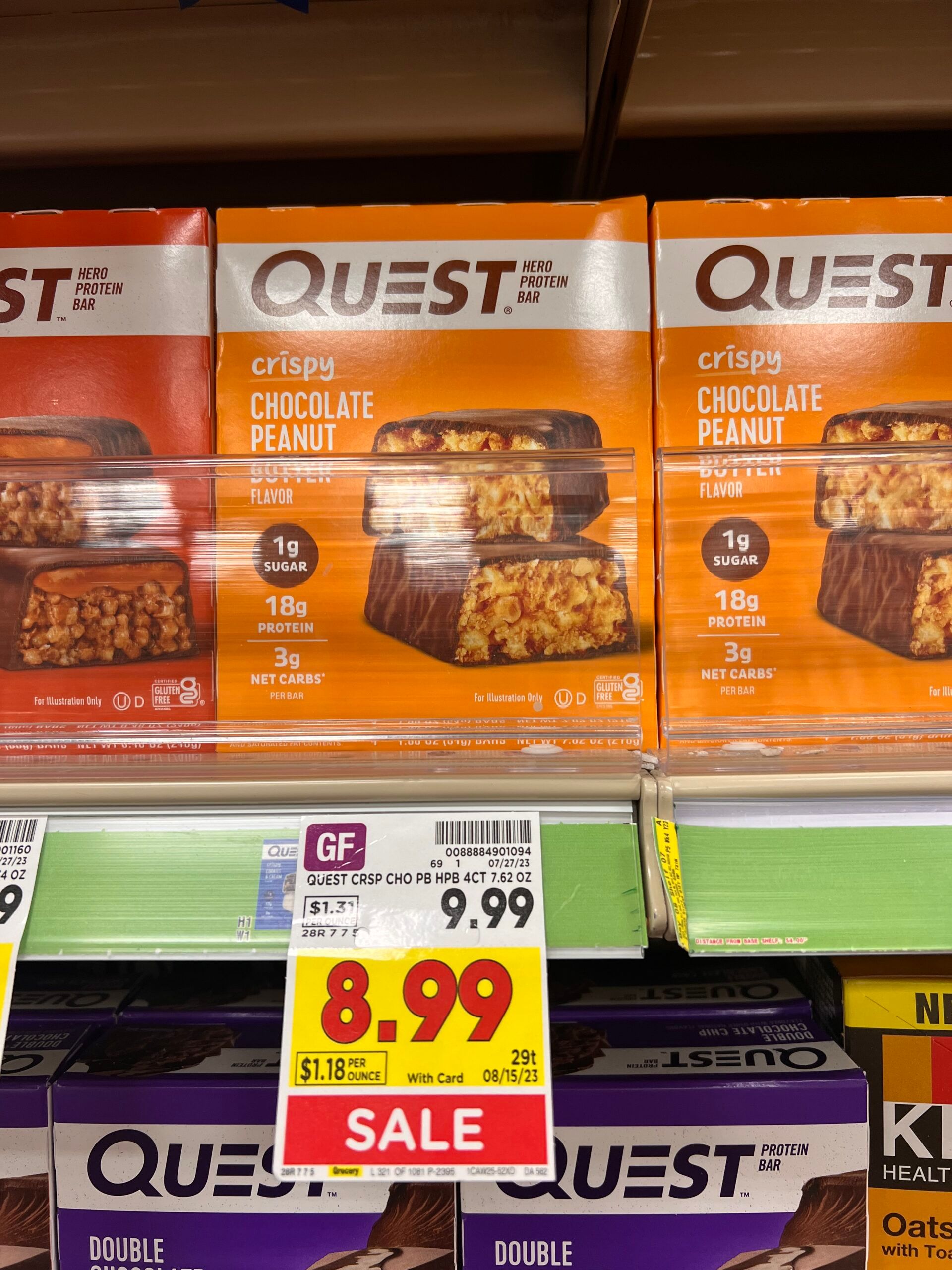 quest bars kroger shelf image 5