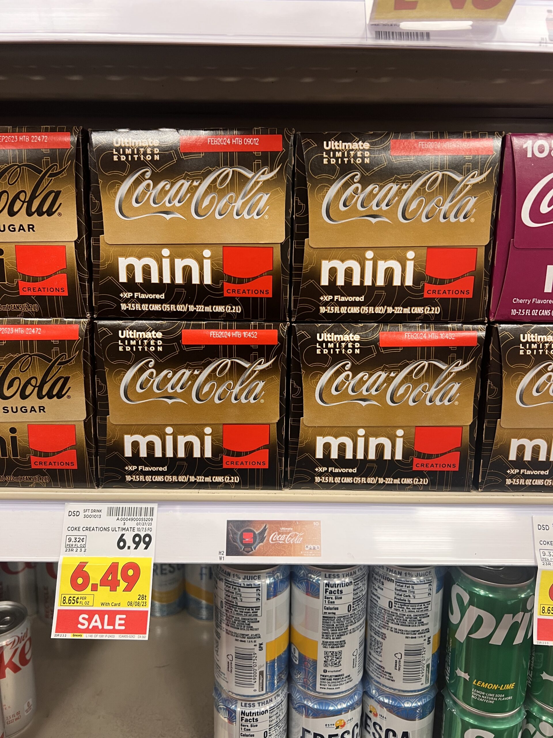 coca cola ultimate kroger shelf image 2