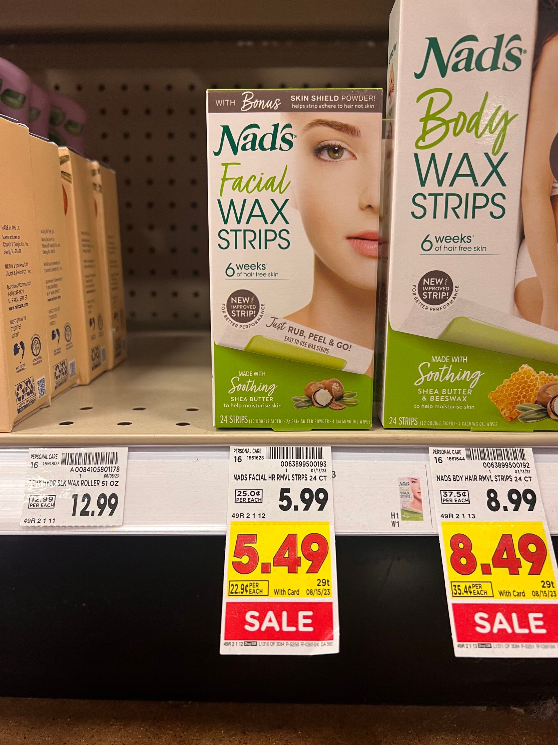 nads wax strips kroger shelf image 1