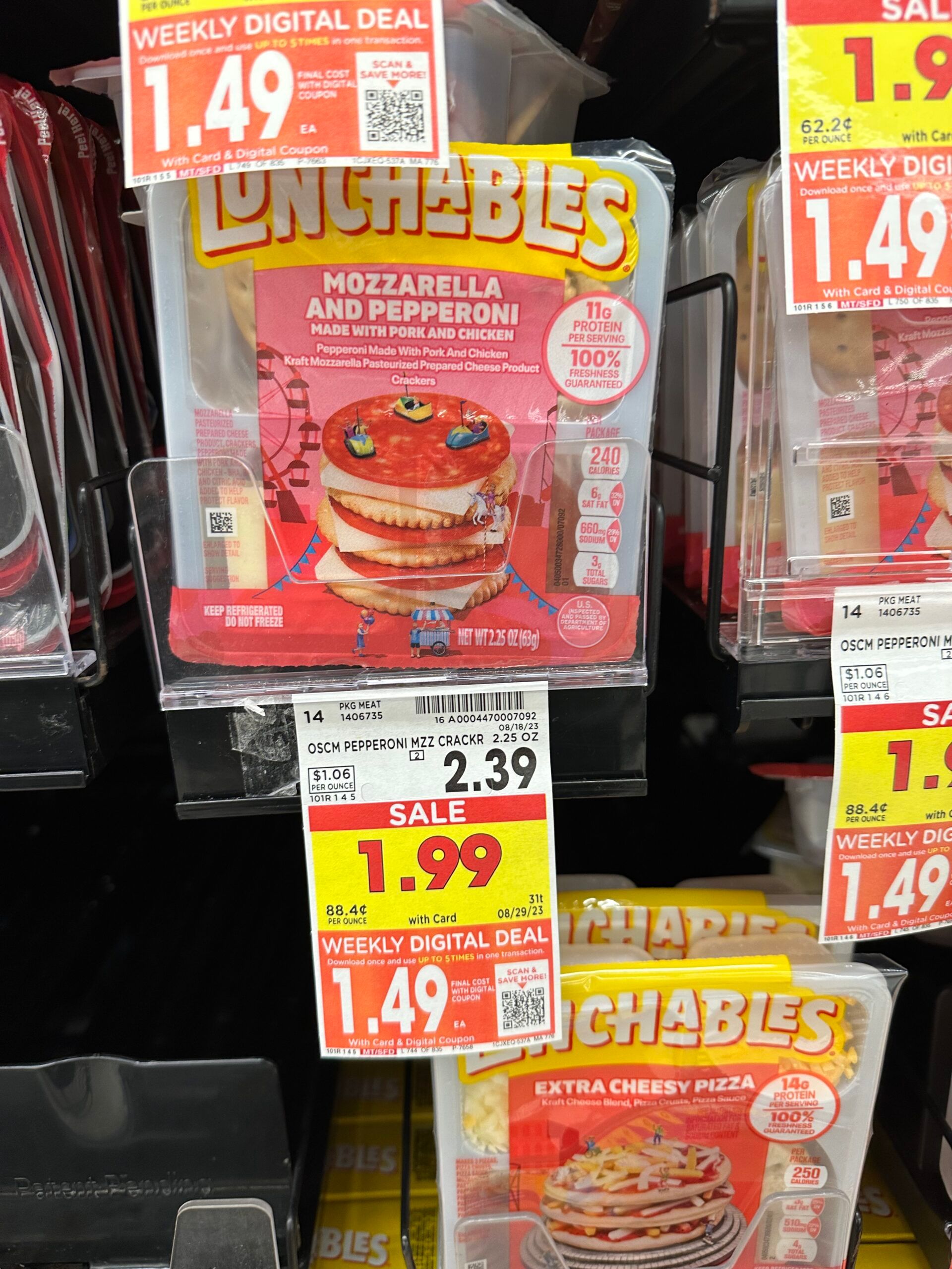 lunchables kroger shelf image 1