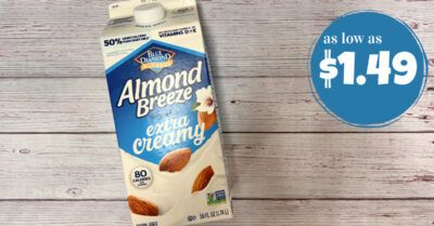 almond breeze extra creamy kroger krazy