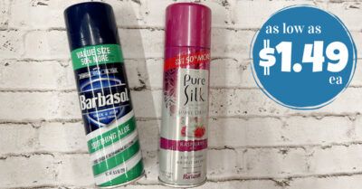 barbasol soothing aloe and pure silk shaving cream kroger krazy 1