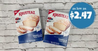 krusteaz vanilla pound cake mix kroger krazy