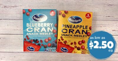 oceanspray snack medley kroger krazy