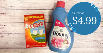 Downy and Bounce Laundry Kroger Krazy