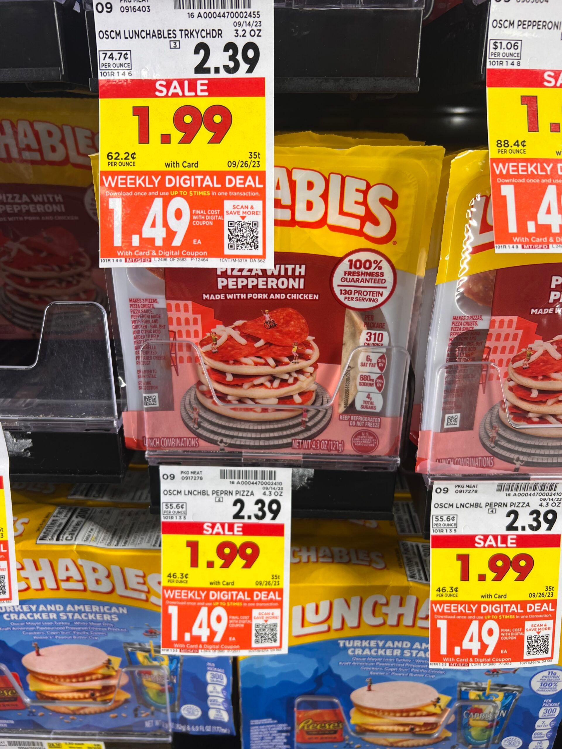 lunchables kroger shelf image 2