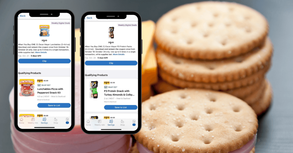 Lunchables and P3 Protein Snack Kroger