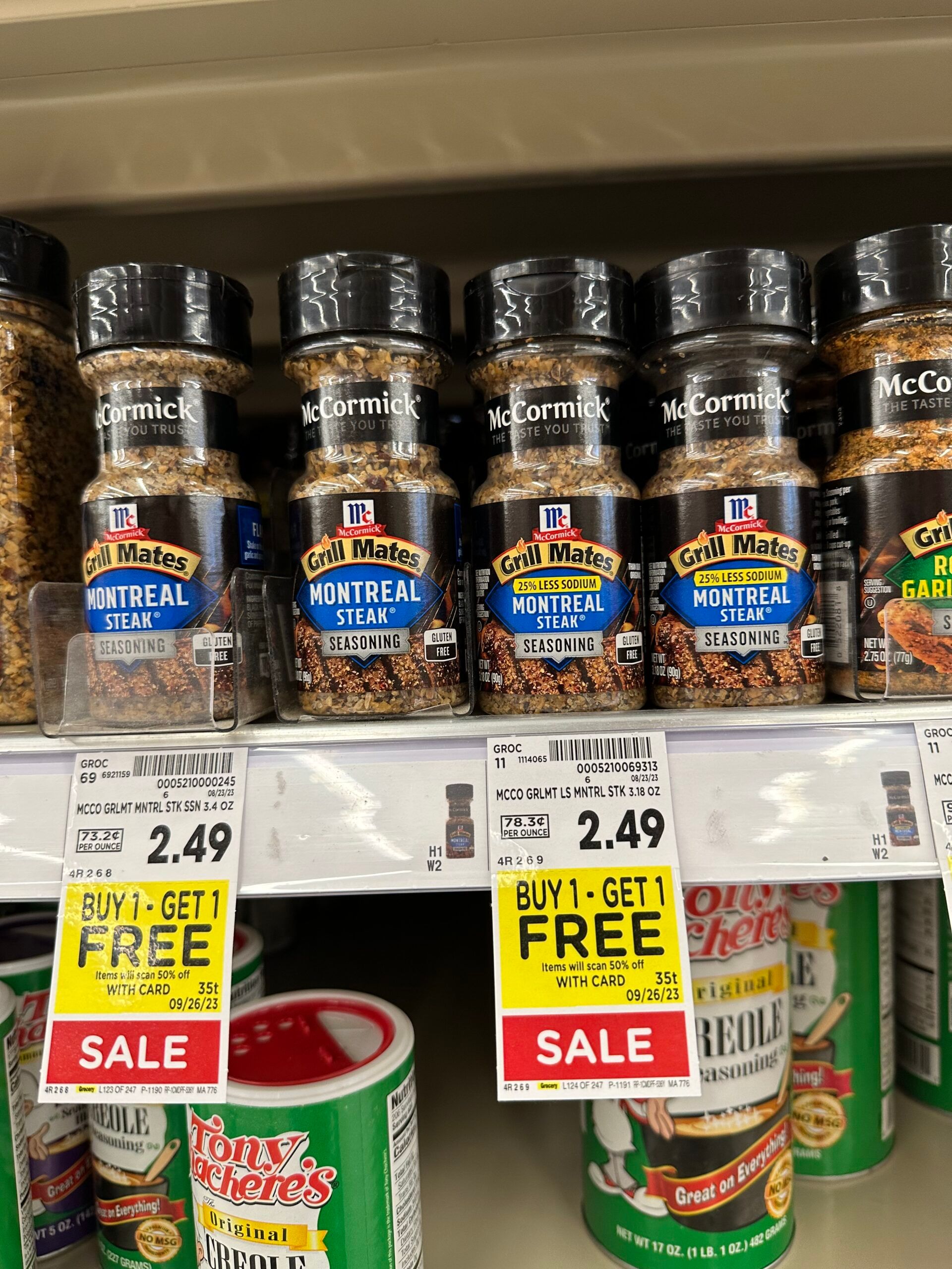 mccormick seasoning kroger shelf image 4