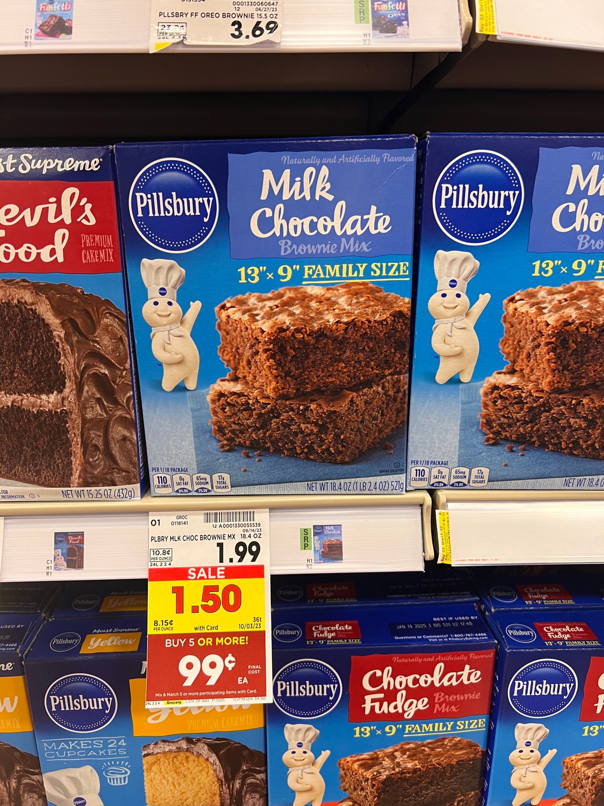 pillsbury cake mix kroger shelf image 3