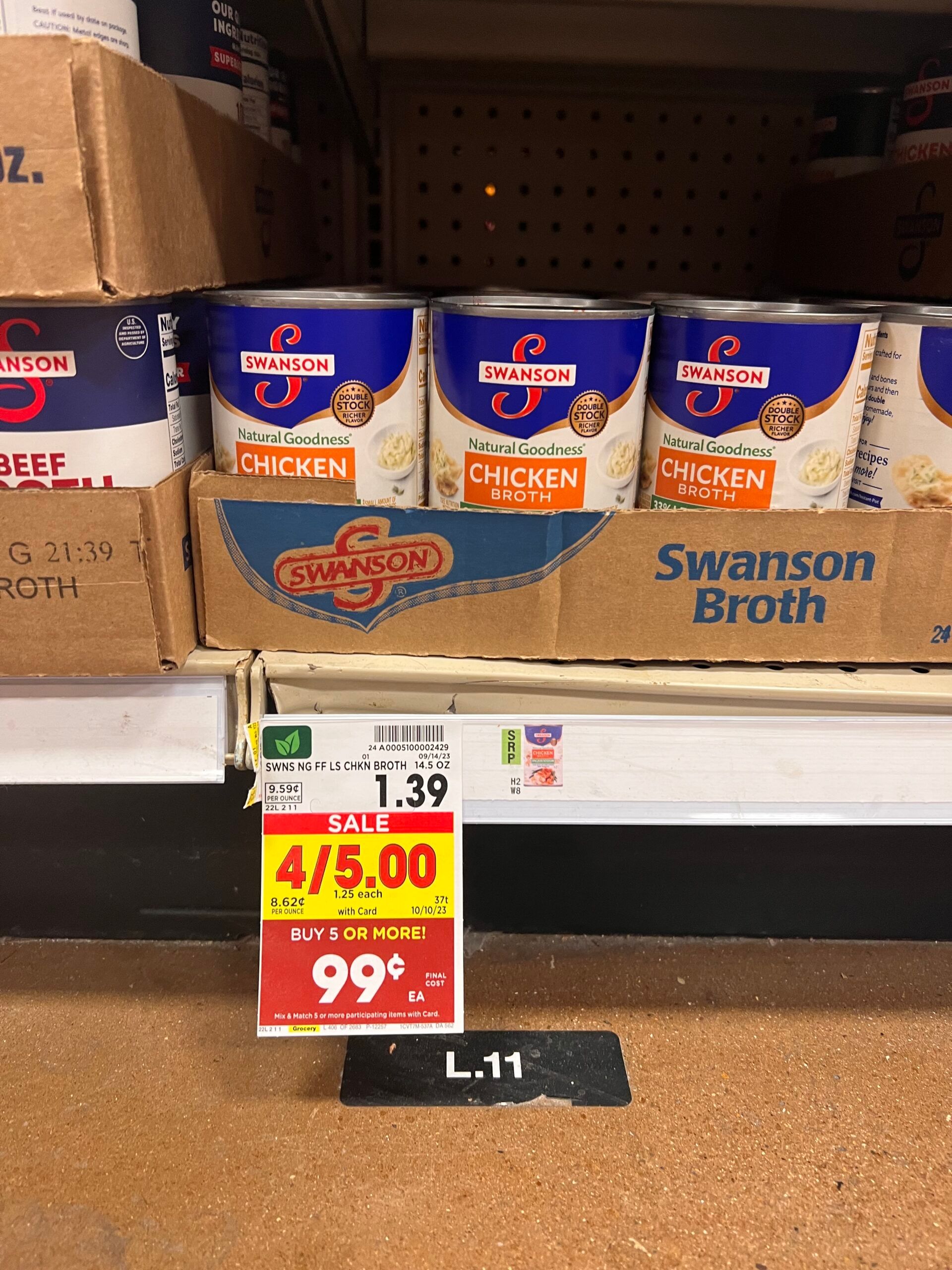 swanson broth kroger shelf image 2