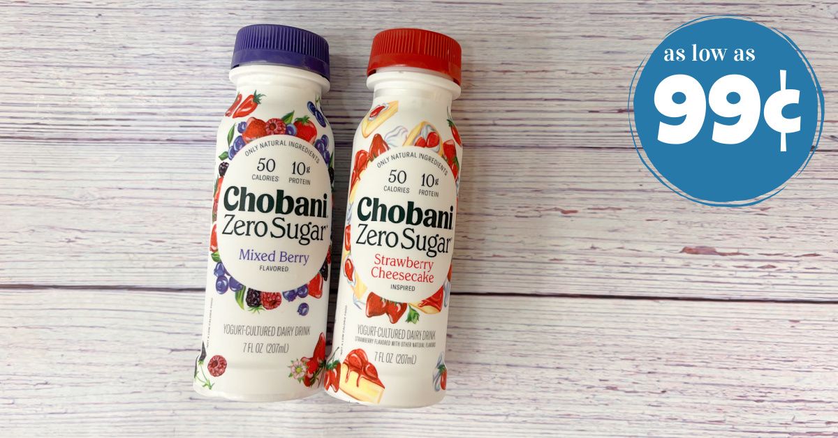 Chobani Zero Sugar Yogurt Drinks As Low As 99 Kroger Krazy