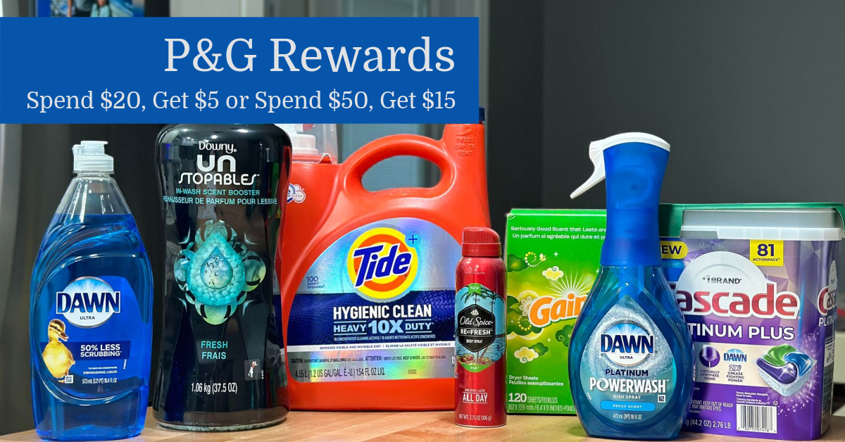 P&G 2023 Holiday Savings Promotion - Get a $15 Visa Gift Card with $50  Spend on Qualifying P&G Products or $5 Gift Card with $20 Spend - Savings  Beagle