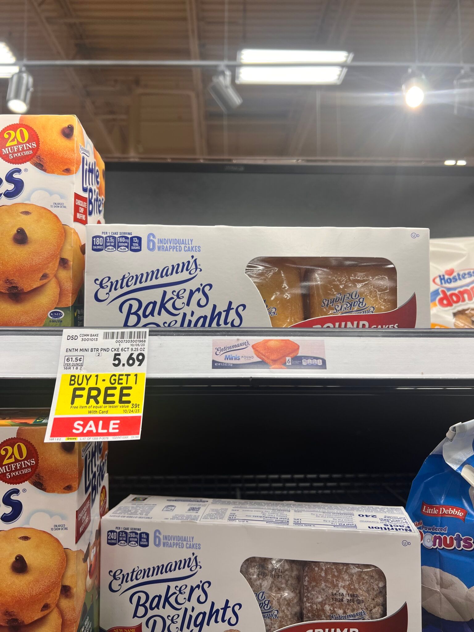 Entenmann's Donuts And Baker's Delights Are B1g1 Free At Kroger 