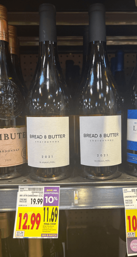 Bread & Butter Wine Kroger Shelf Image