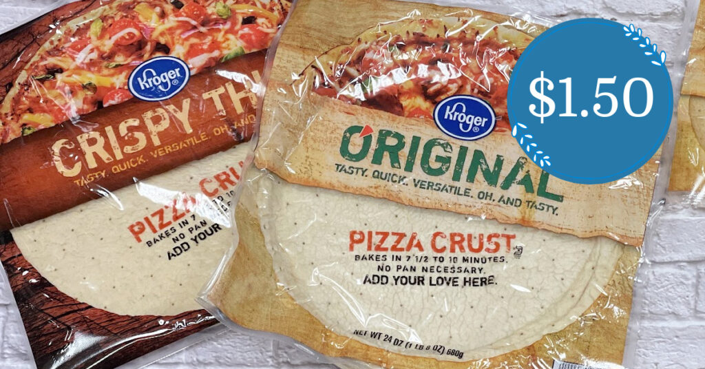 Kroger Pizza Crusts (3 ct) are as low as 1.50! Kroger Krazy